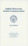 1998 Commencement program, Law School by Suffolk University
