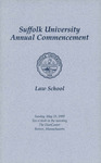 1999 Commencement program, Law School by Suffolk University