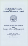 2000 Commencement Program, College of Arts & Sciences and Sawyer Business School