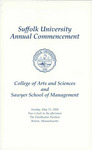 2004 Commencement Program, College of Arts & Sciences and Sawyer Business School