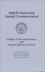 2006 Commencement Program, College of Arts & Sciences and Sawyer Business School by Suffolk University