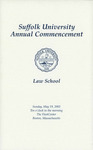 2002 Commencement Program, Law School