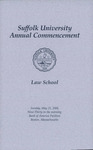 2006 Commencement Program, Law School by Suffolk University