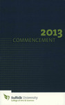 2013 Commencement Program, College of Arts & Sciences by Suffolk University