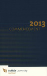 2013 Suffolk University commencement program, Law School