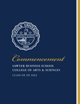 2022 Suffolk University commencement program, College of Arts & Sciences and Sawyer Business School