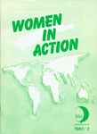 Women in Action, an Isis International publication. Issue 2, front cover, June 1987 by Isis International
