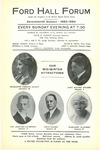 Ford Hall Forum program, 17th Season, Mid-Winter, 1923-1924
