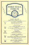 Ford Hall Forum program, March, 1936-1937 Season