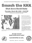 David Duke Protest Flyer, 1991 by International Committee Against Racism (InCAR)