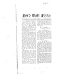 Ford Hall Forum Folks newsletter, vol. 1, no. 3, 01/12/1913