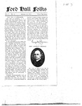Ford Hall Forum Folks newsletter, vol. 1, no. 5, 01/26/1913