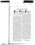 Ford Hall Forum Folks newsletter, vol. 1, no. 10, 03/02/1913