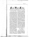 Ford Hall Forum Folks newsletter, vol. 1, no. 11, 03/09/1913