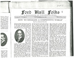 Ford Hall Forum Folks newsletter, vol. 2, no. 6, 11/30/1913