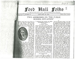 Ford Hall Forum Folks newsletter, vol. 2, no. 13, 01/18/1914