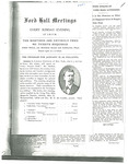 Ford Hall Meetings program, 1908