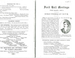 Ford Hall Meetings program, March 13, 1909
