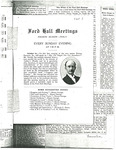 Ford Hall Meetings program, 10/16-10/30/1910