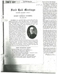 Ford Hall Meeting announcement, November 6, 1910