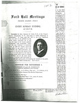 Ford Hall Meetings program, November 13, 1910