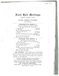 Ford Hall Meetings program, 3/12-3/19/1911