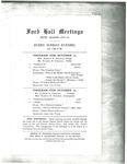 Ford Hall Meetings program, 10/15-10/22/1911