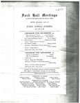 Ford Hall Meetings program, 12/24-12/31/1911