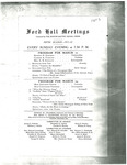 Ford Hall Meetings program, 3/17-4/14/1912