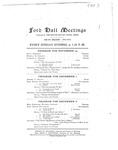 Ford Hall Meetings program, 11/24-12/8/1912