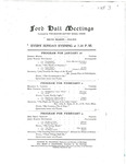 Ford Hall Meetings program, 2/2-2/16/1913