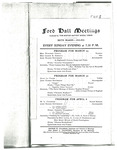 Ford Hall Meetings program, 3/23-4/13/1913