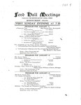 Ford Hall Meetings program, 1/11-1/25/1914