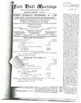 Ford Hall Meetings program, 3/15-3/22/1914