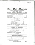Ford Hall Meetings program, 12/20-1/3/1914