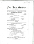 Ford Hall Meetings program, 1/10-1/31/1915