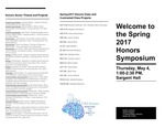 CAS Honors Symposium Program, Spring 2017 by College of Arts & Sciences Honors Program