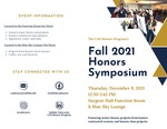 CAS Honors Symposium Program, Fall 2021 by College of Arts & Sciences Honors Program