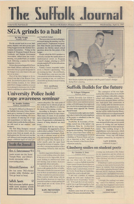 "Suffolk Journal Vol. 55, No. 22, 4/16/1997" By Suffolk Journal