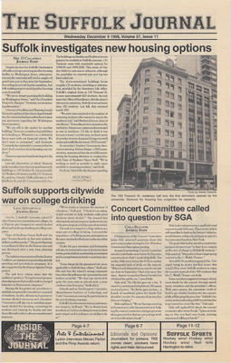 "Suffolk Journal Vol. 57, No. 11, 12/09/1998" By Suffolk Journal