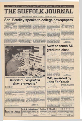 "Suffolk Journal Vol. 58, No. 2, 9/22/1999" By Suffolk Journal