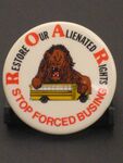 Restore Our Alienated Rights (ROAR) button, circa 1975 by Restore Our Alienated Rights (ROAR)
