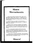 "Mourn Massachusetts" Busing essay, 1975 by Unknown