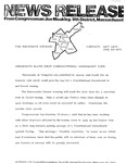 Press Release "Democrats slate first constitutional amendment vote", November 1975 by Unknown