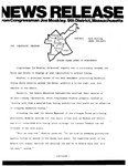 Press release: "Congress votes down busing, 1970s by John Joseph Moakley