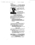 Faxed copy of Paul Gryska campaign material, "Let's put a Doctor in the House," outlining Gryska's stand on various issues, 1996 by Paul Gryska