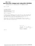 Constituent thank you letter from the South End Community Health Center to John Joseph Moakley regarding a relocated mail box, 25 May 1977 by South End Community Health Center