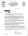 Constituent letter to John Joseph Moakley regarding the International Whaling Commission, 25 June 1985 by International Whaling Commission