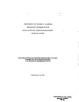 Testimony of Ruben I. Zamora, Secretary General of the Popular Science Christian Movement of El Salvador to the Subcommittee on Western Hemisphere Affairs, Committee on Foreign Affairs, U.S. House of Representatives, 6 February 1990