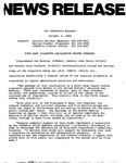 H.R.1880 (Cigarette Safety Act) press packet, 3 October 1984 by John Joseph Moakley